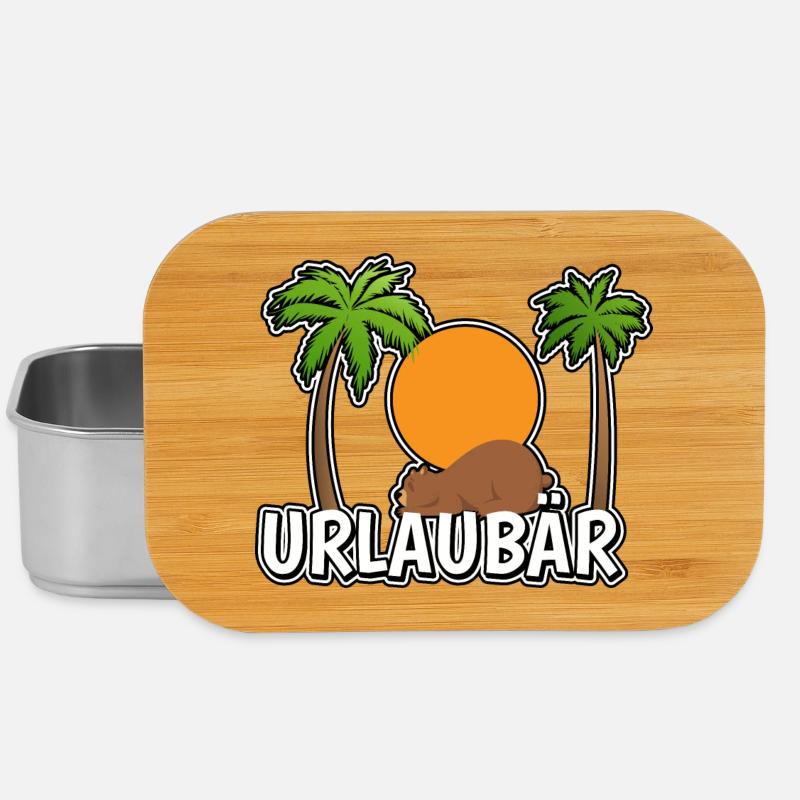 UrlauBär - Lunch Box - Silber