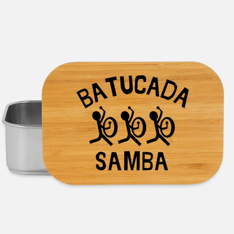 Batucada, Samba, Karneval, Rio - Lunch Box - Silber