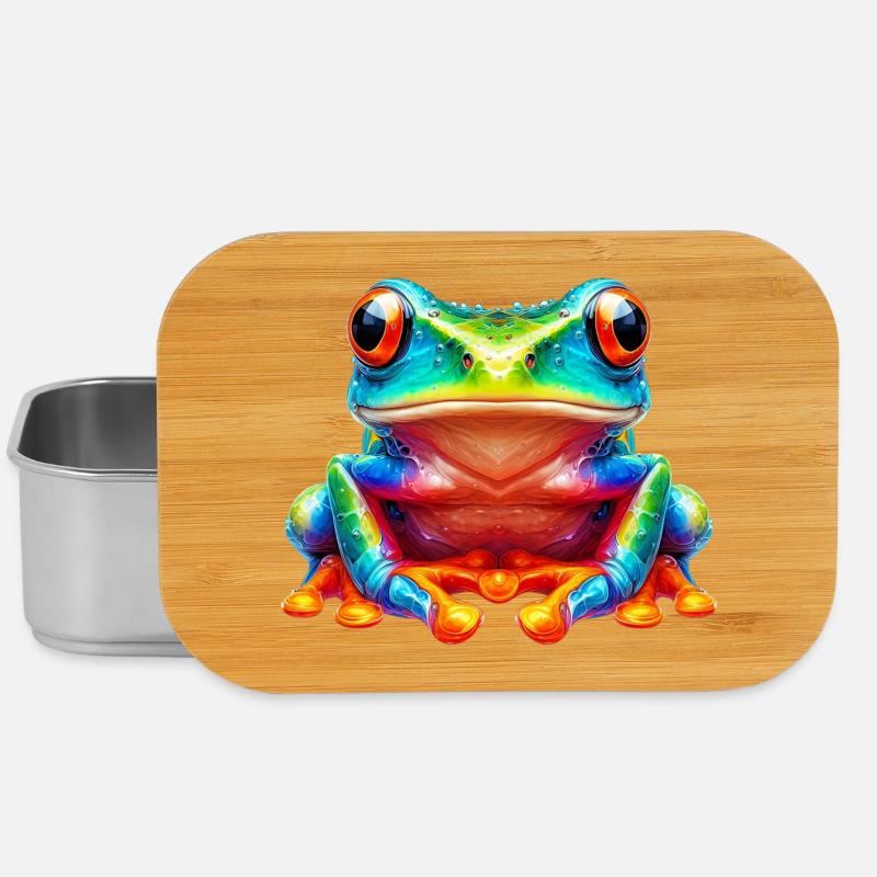 Frosch - Lunch Box - Silber