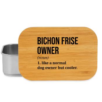Bichon frisé - Boîte à goûter - argent - Devant