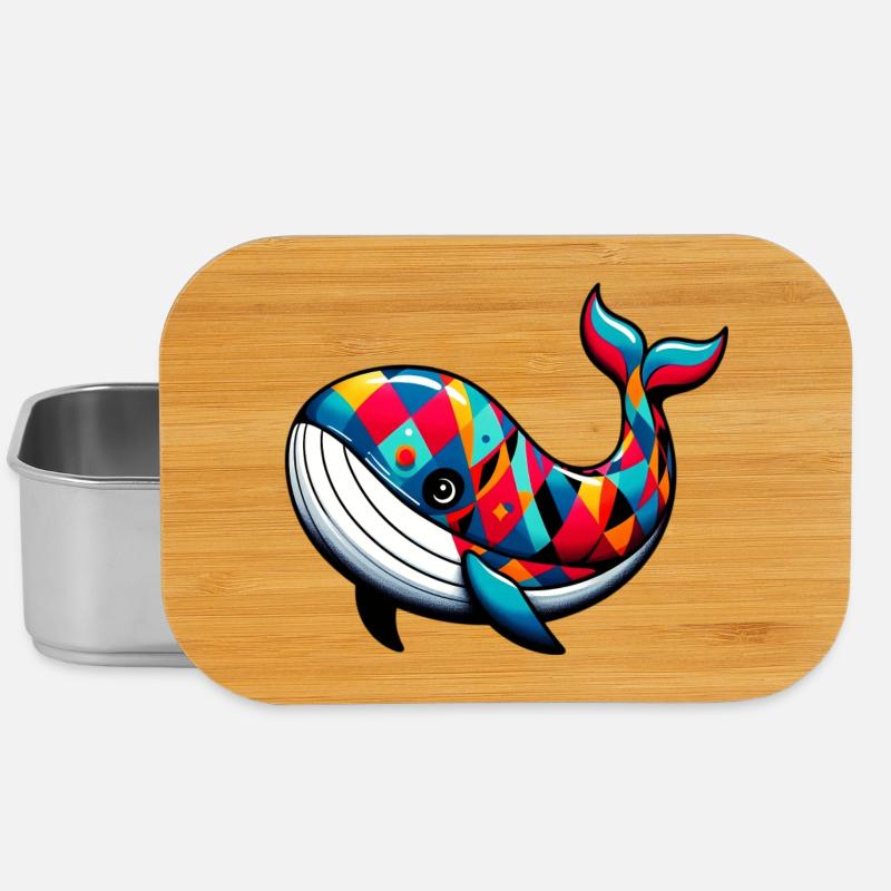 Arlequin baleine - Boîte à goûter - argent