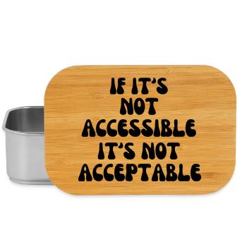 Not acceptable if it is not accessible* - Lunch Box - silver - Front