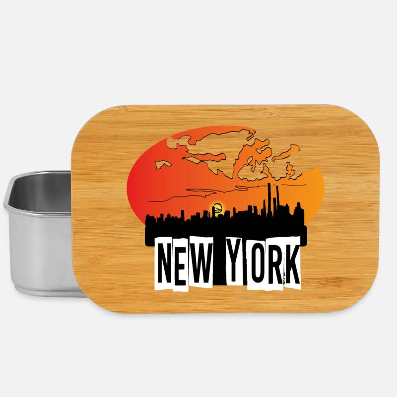 Horizon de New York - Boîte à goûter - argent