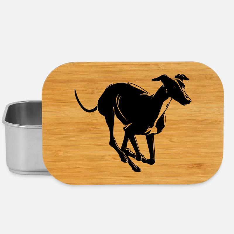 Greyhound - Lunch Box - Silber