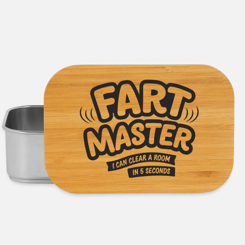 Fart Master Tee Funny Je peux vider une pièce en 5 sec. - Boîte à goûter - argent