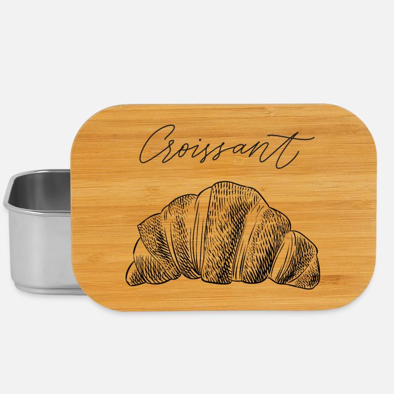 Croissant II - Lunch Box - Silber
