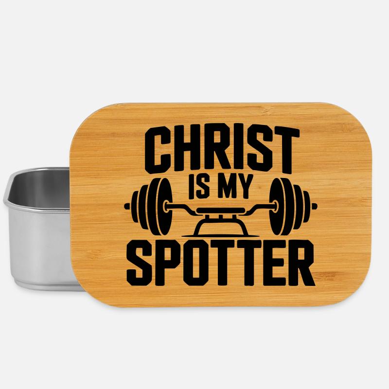 Christ Is My Spotter - Lunch Box - silver
