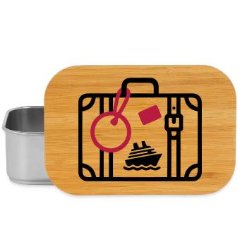 Koffer Reise Kreuzfahrt Urlaub - Lunch Box - Silber - Vorne