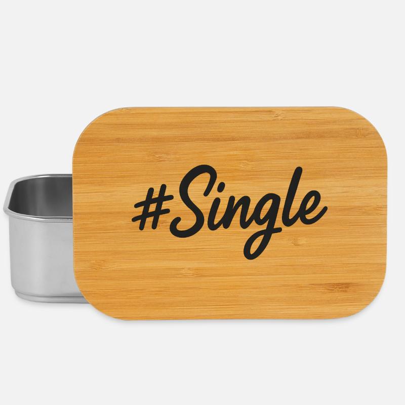 #Single – Statement Design in Handschrift - Lunch Box - Silber