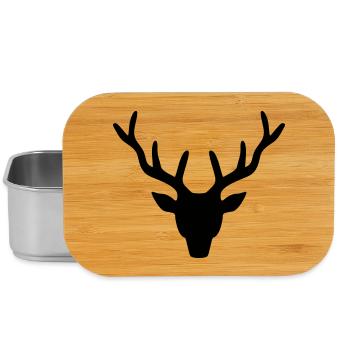 Hirschgeweih - Lunch Box - Silber - Vorne