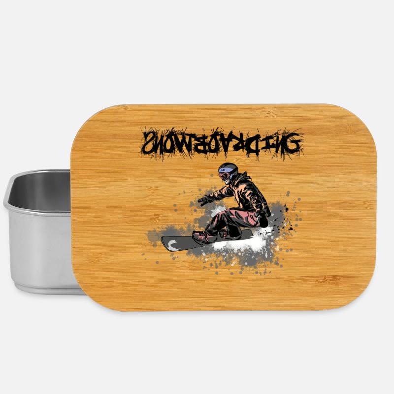 snowboarding - Boîte à goûter - argent