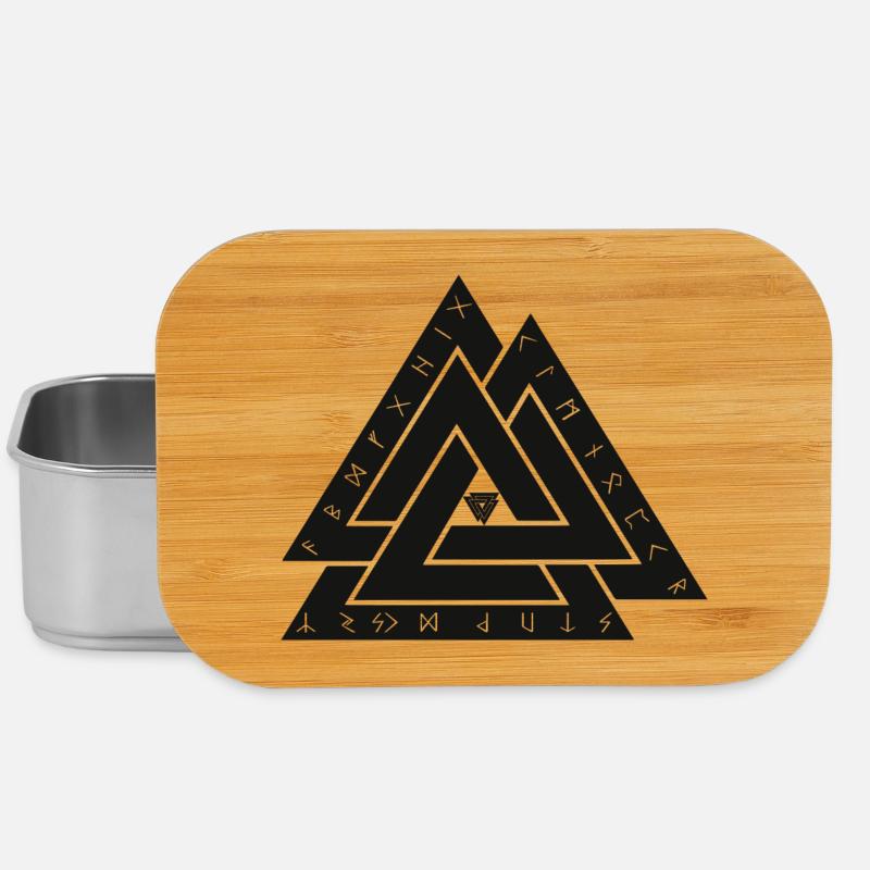 Valknut symbole viking - Boîte à goûter - argent