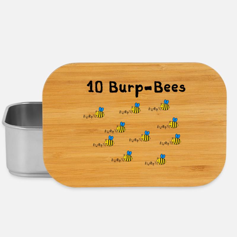 10 Burpees - oder waren es 10 Burp Bees? - Lunch Box - Silber