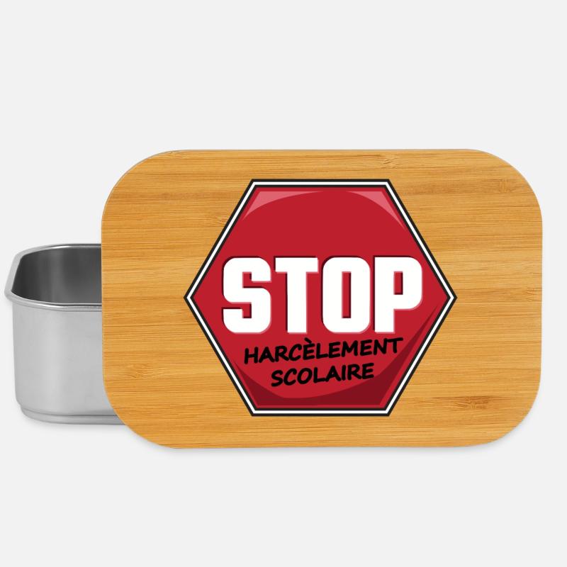 Stop Harcèlement Scolaire - Boîte à goûter - argent