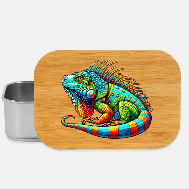 Leguan - Lunch Box - Silber