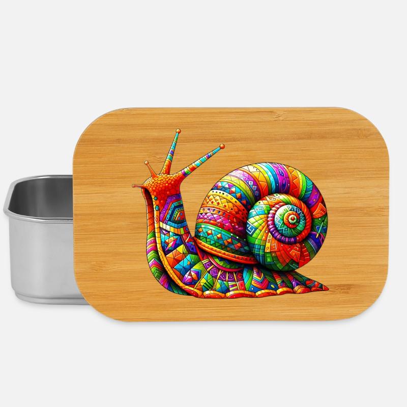 Schnecke - Lunch Box - Silber