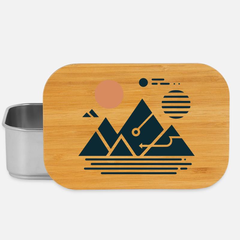 Mountains - Lunch Box - silver