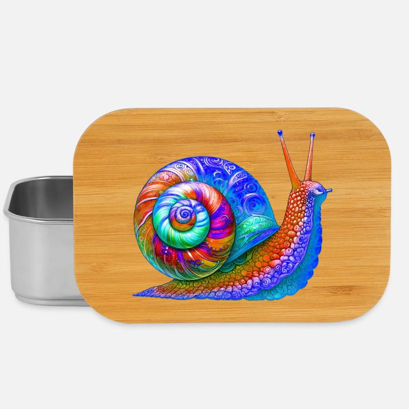 Schnecke - Lunch Box - Silber