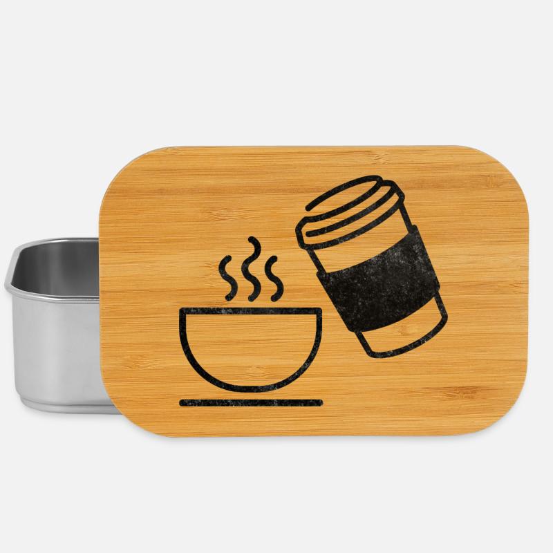 Kaffee - Lunch Box - Silber