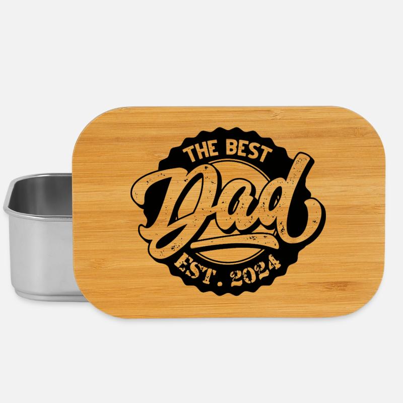 The Best Dad EST 2024 - Lunch Box - Silber