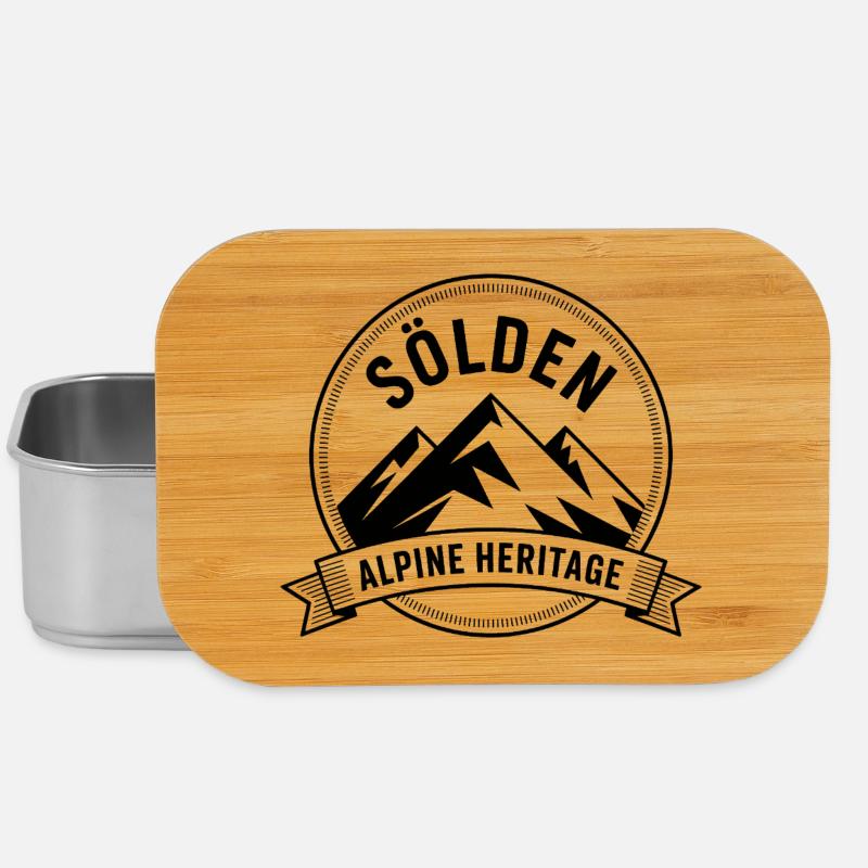 Sölden - Souvenir Design - Lunch Box - Silber