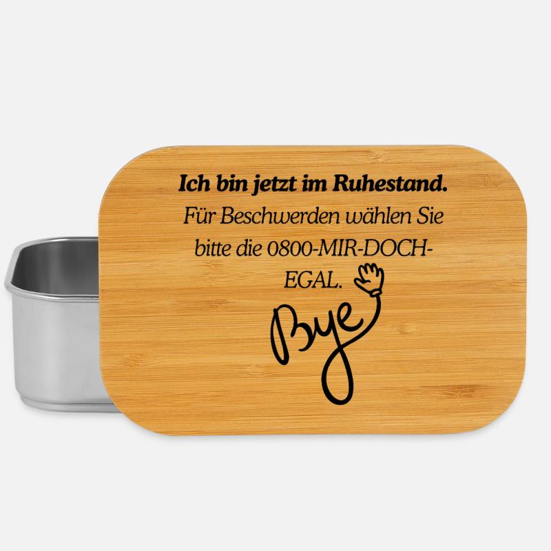 Ruhestand Design - Lunch Box - Silber