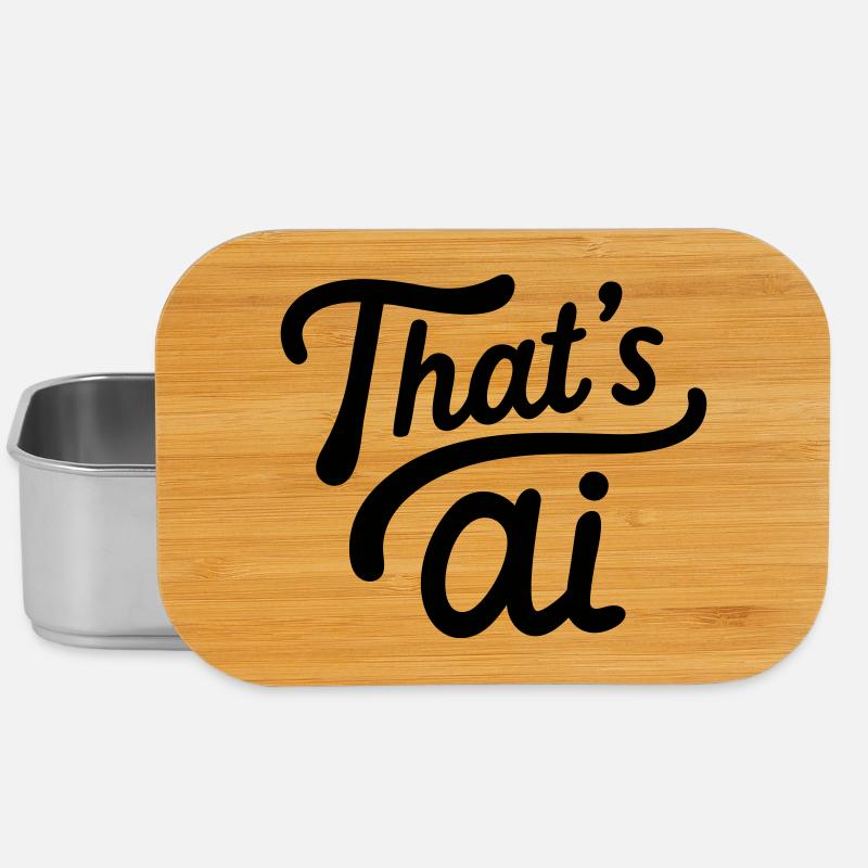 "That's AI" Handwritten Typography - Lunch Box - silver
