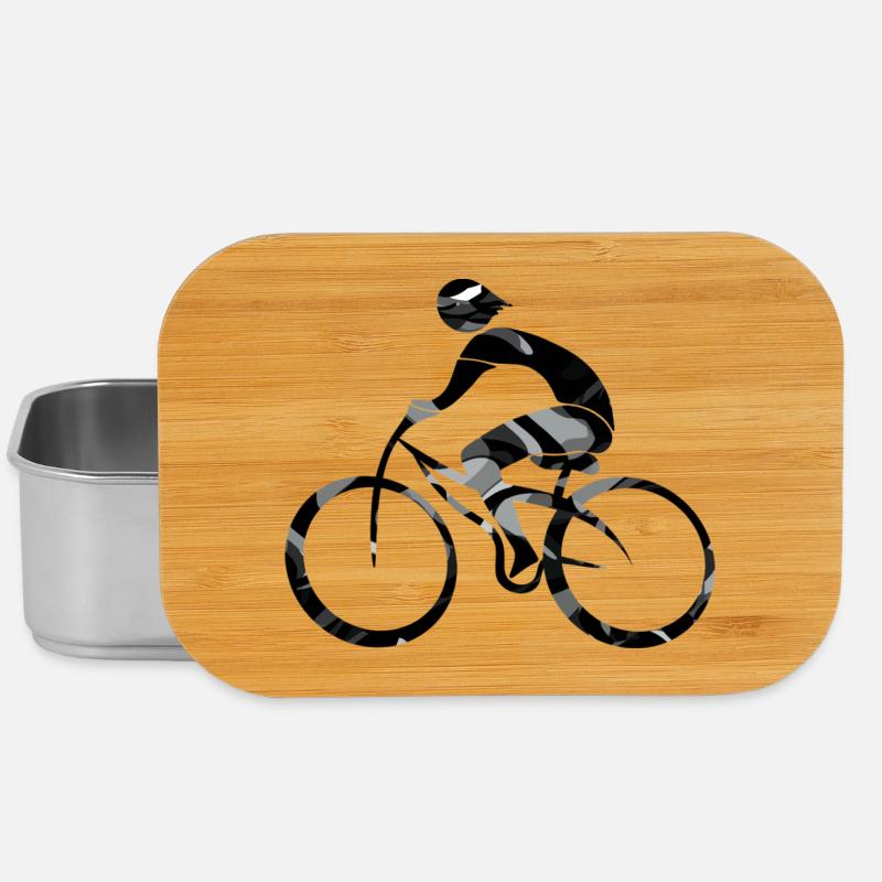 Cycliste - Boîte à goûter - argent