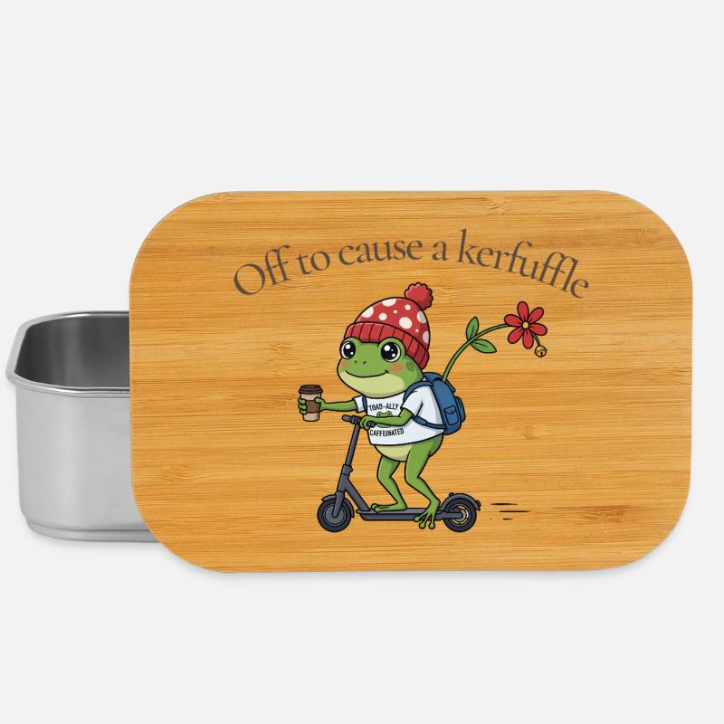 Grenouille sur le scooter : Agitation - Boîte à goûter - argent