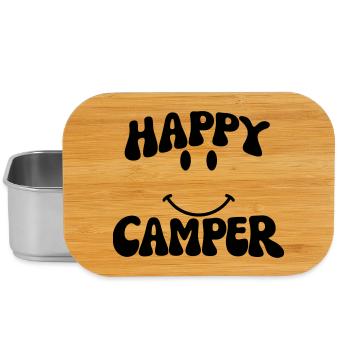 Campeur heureux - Boîte à goûter - argent - Devant