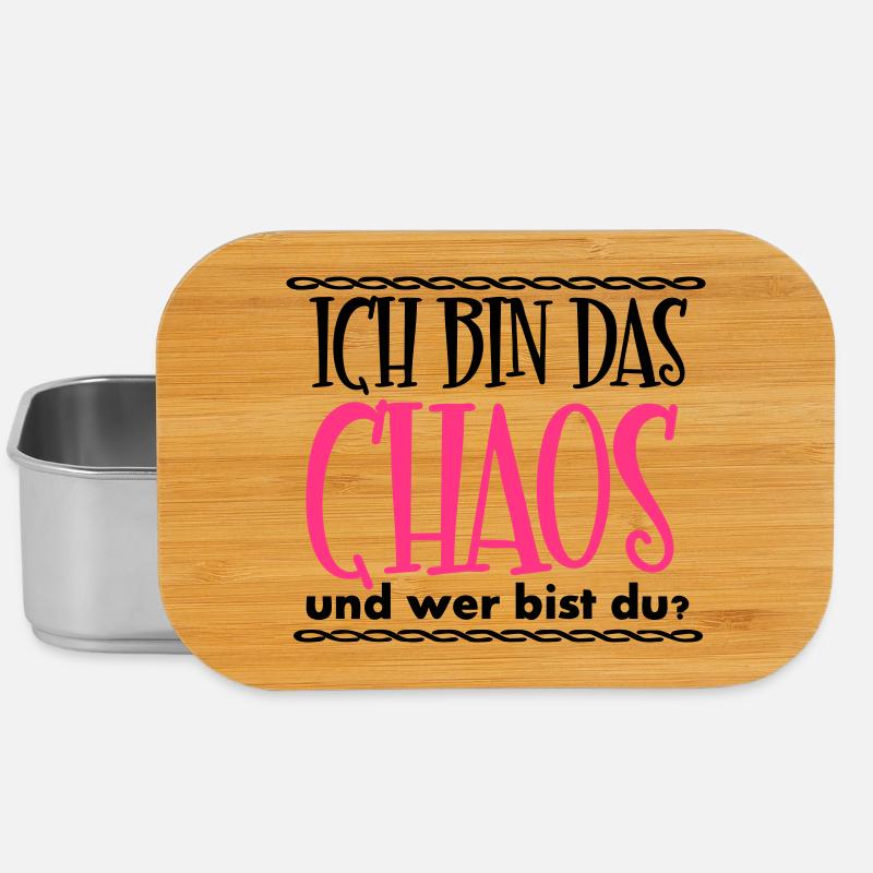 Ich bin das Chaos Geschenk - Lunch Box - Silber