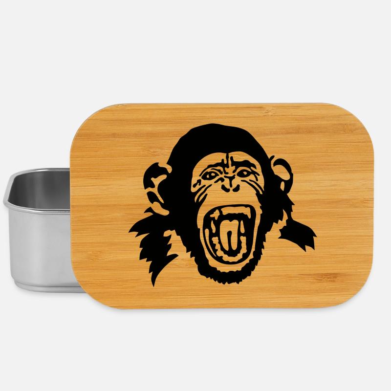 Affe - Lunch Box - Silber