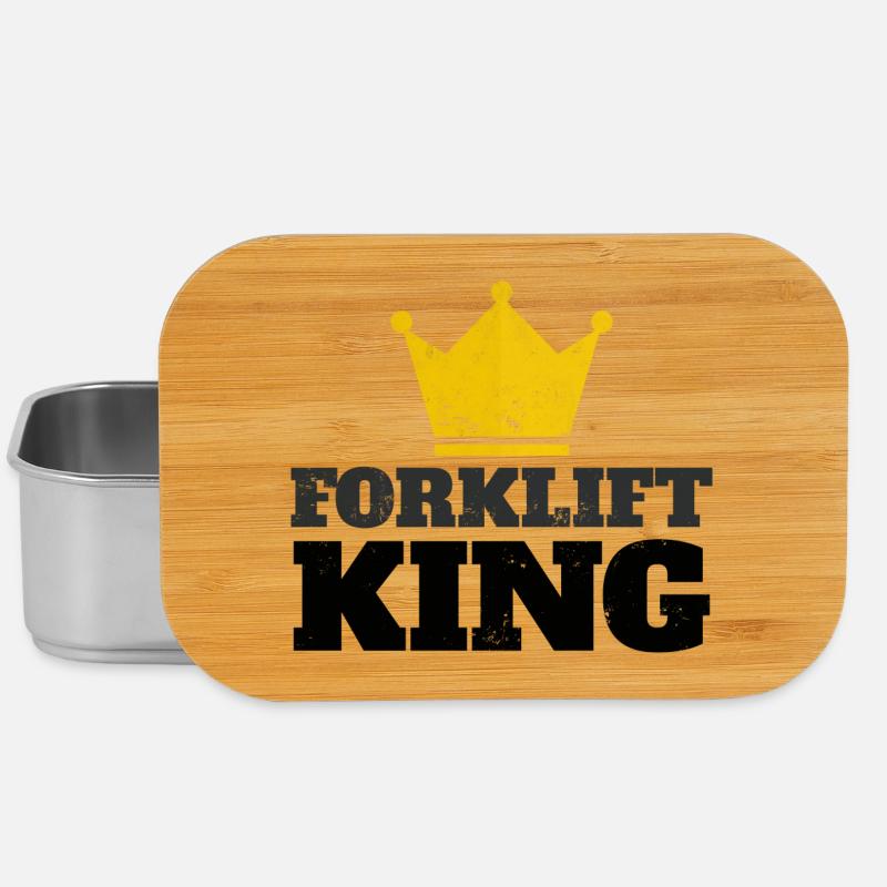 Forklift King - Lunch Box - Silber