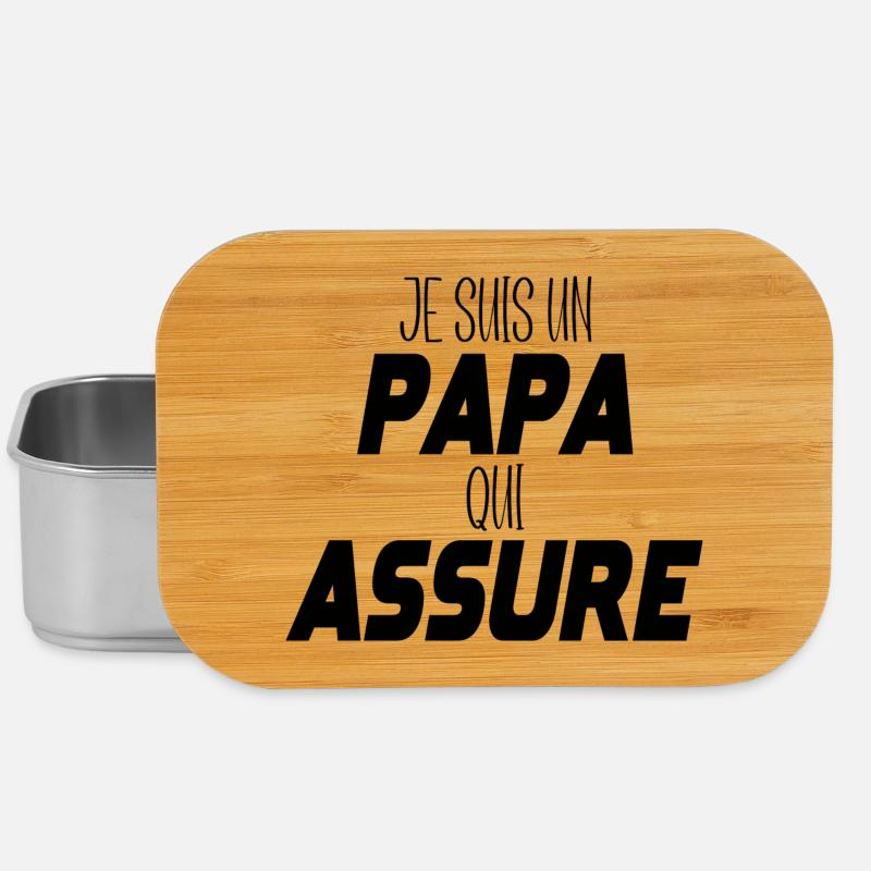 I am a dad who assures - Lunch Box - silver