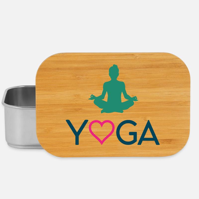 Yoga - Boîte à goûter - argent