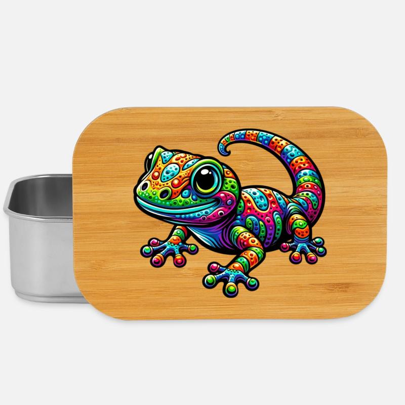 Gecko - Lunch Box - Silber