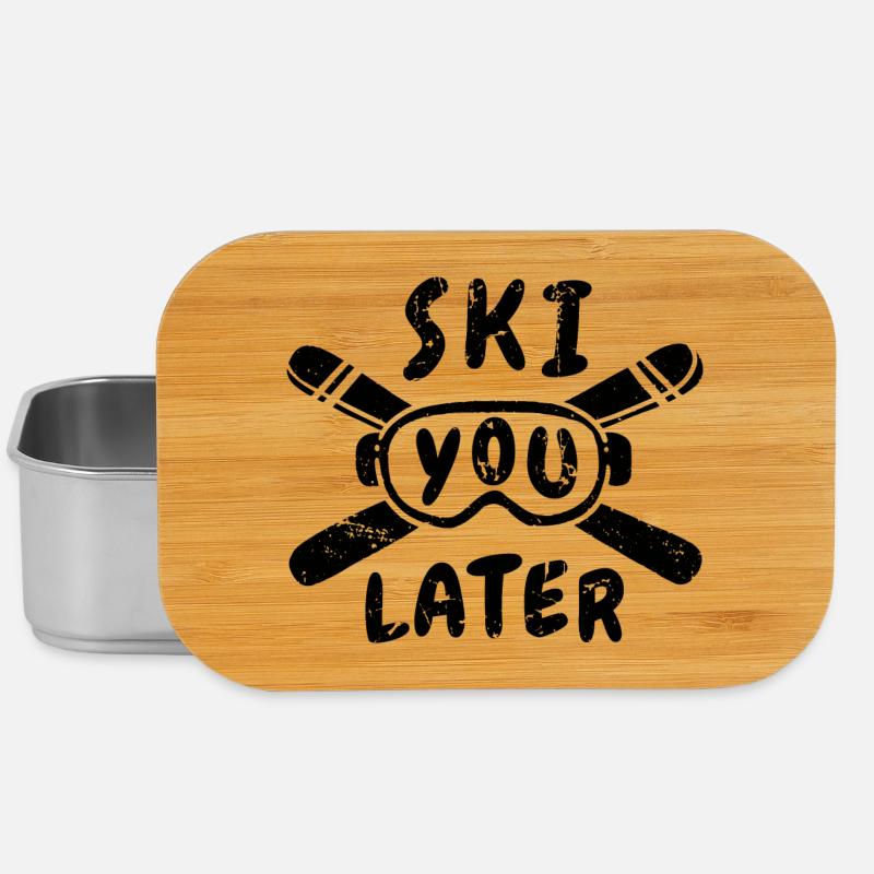 Lustiger Ski Spruch - Lunch Box - Silber