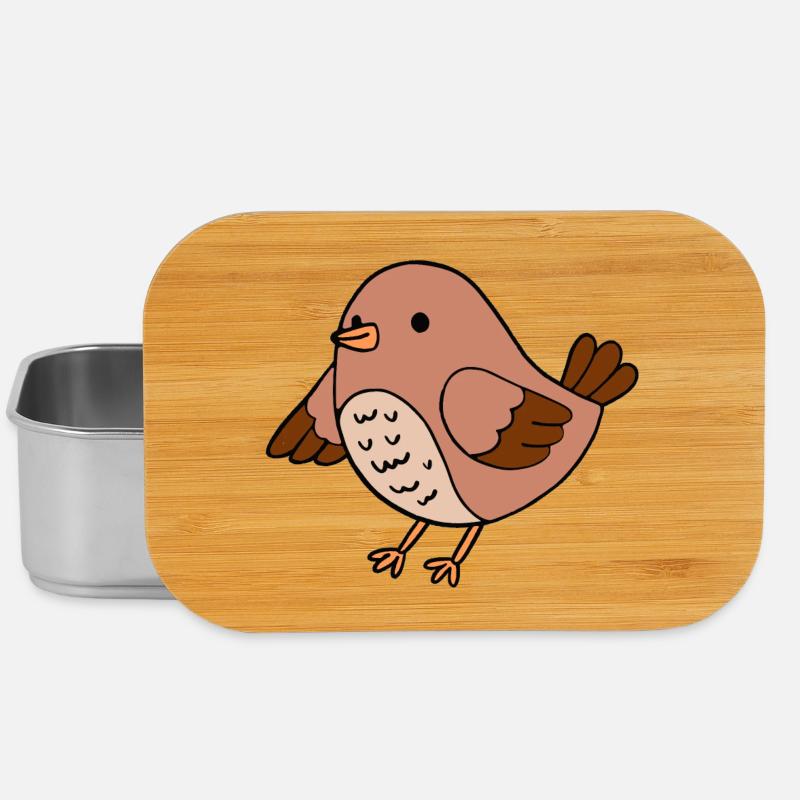 Vogel - Lunch Box - Silber