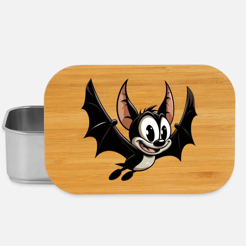Fledermaus - Lunch Box - Silber
