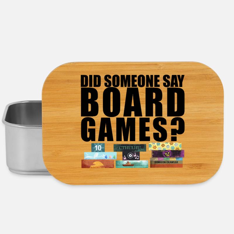 Did someone say board games? Brettspiele - Lunch Box - Silber