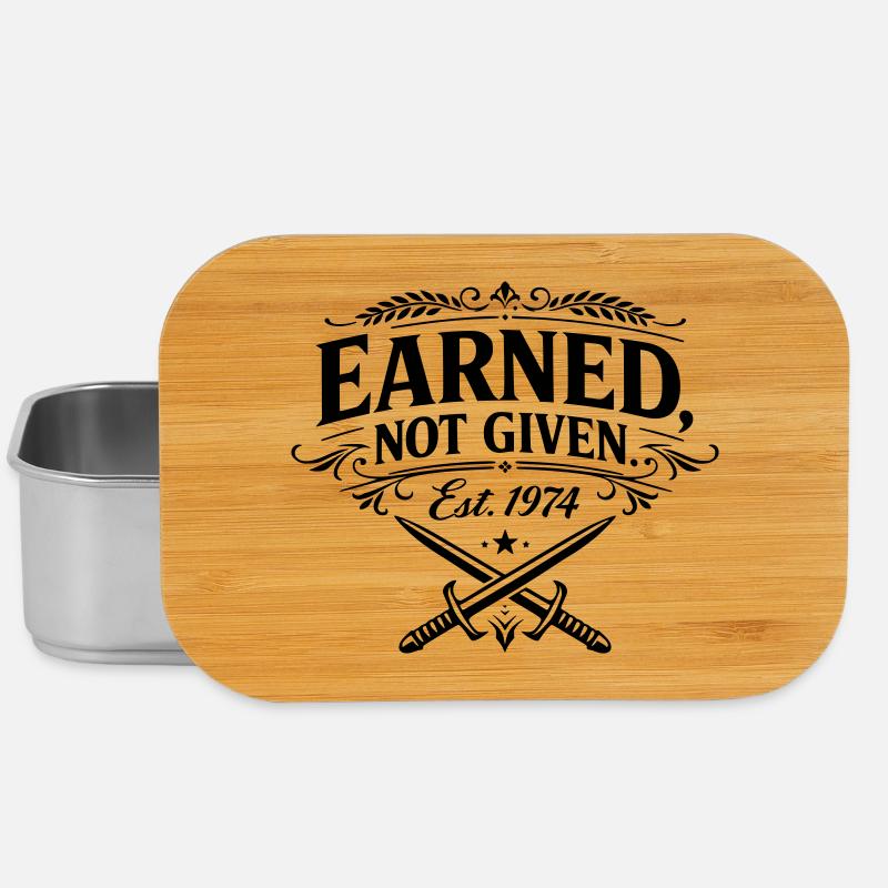 Earned not Given - Lunch Box - Silber
