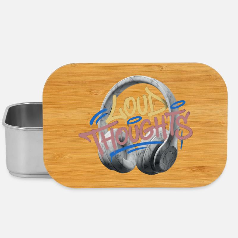 Loud Thoughts Graffiti - Lunch Box - silver