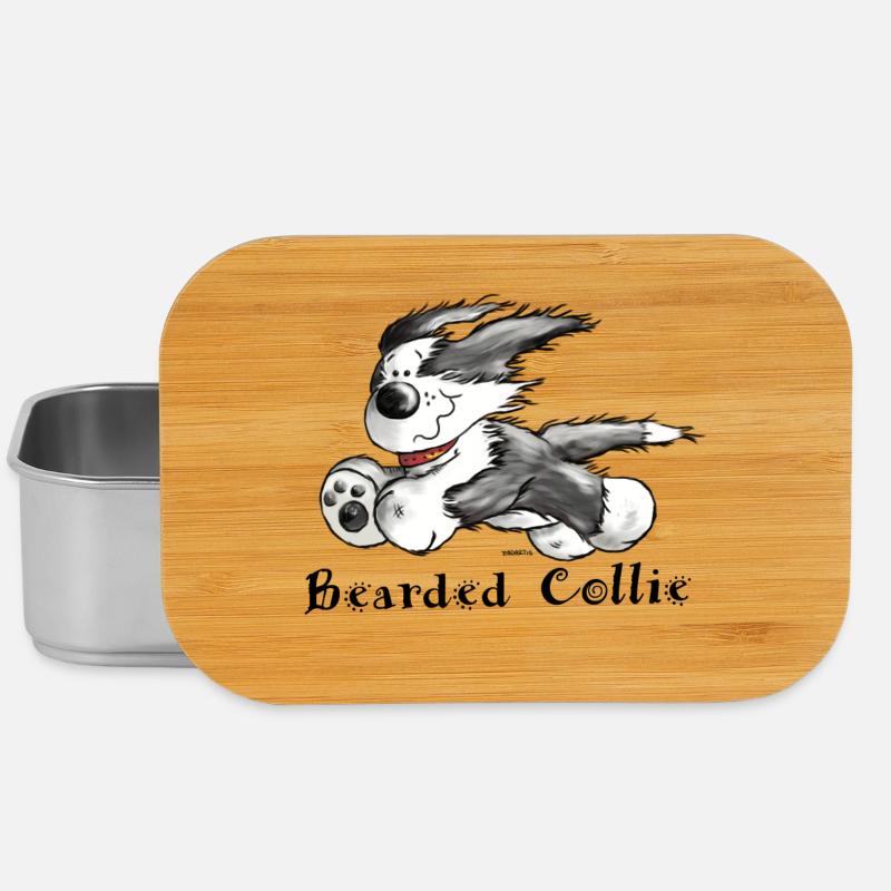 Bearded Collie - Boîte à goûter - argent