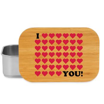 love valentines day wedding - Lunch Box - silver - Front