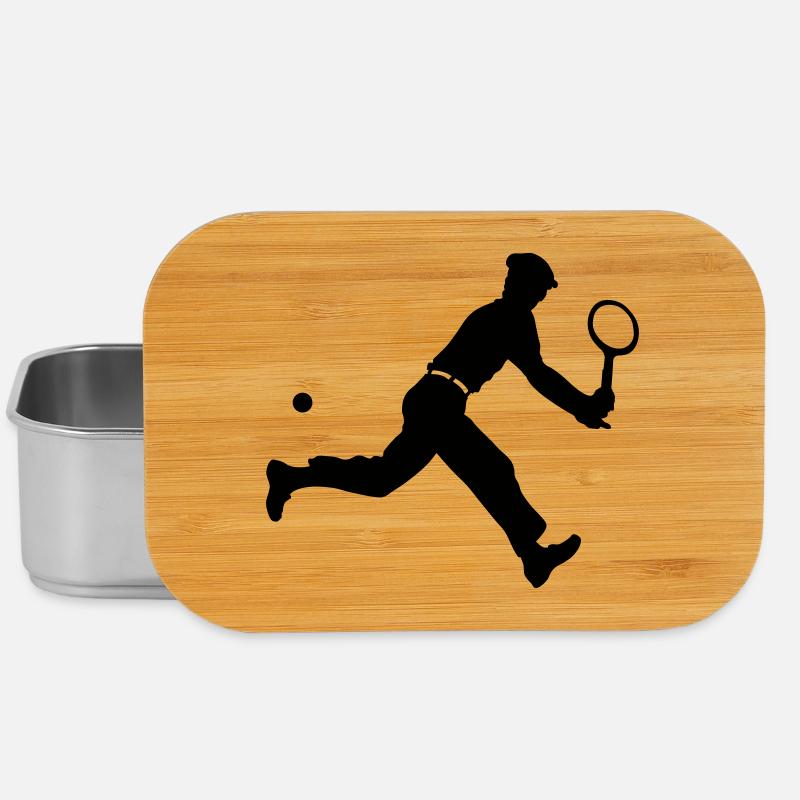 Tennis retro - Lunch Box - Silber