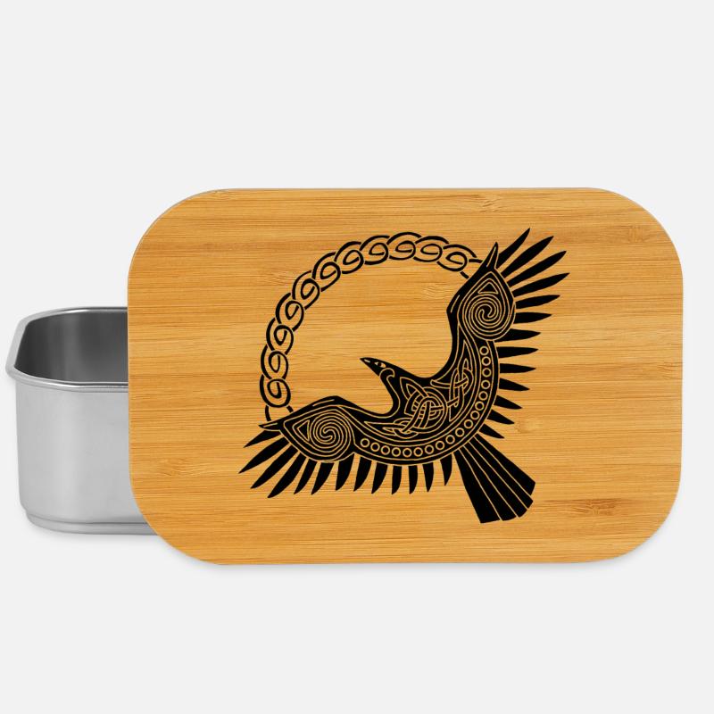 Aigle viking noir - Boîte à goûter - argent