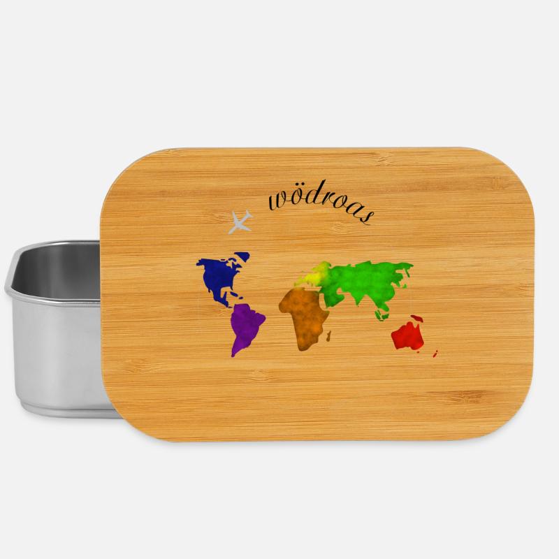 Wödroas - Weltreise, Austrian dialect - Lunch Box - silver