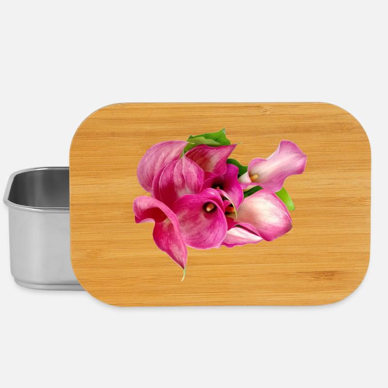 Calla-Lilie - Lunch Box - Silber