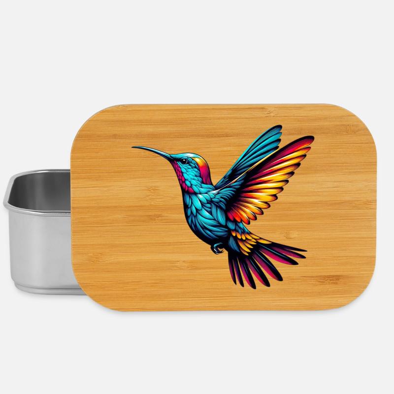 Kolibri - Lunch Box - Silber