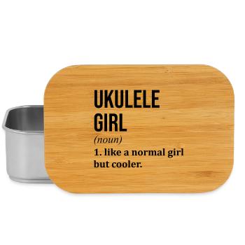 Ukulele - Lunch Box - Silber - Vorne